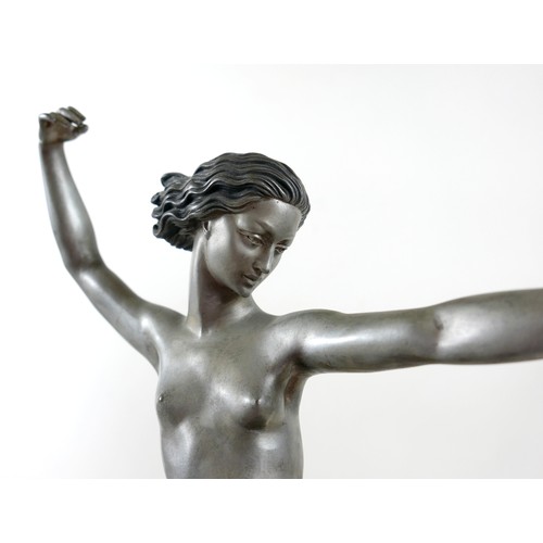 271 - Marcel Andre Bouraine (French, 1886-1948): A large Art Deco bronze, 
