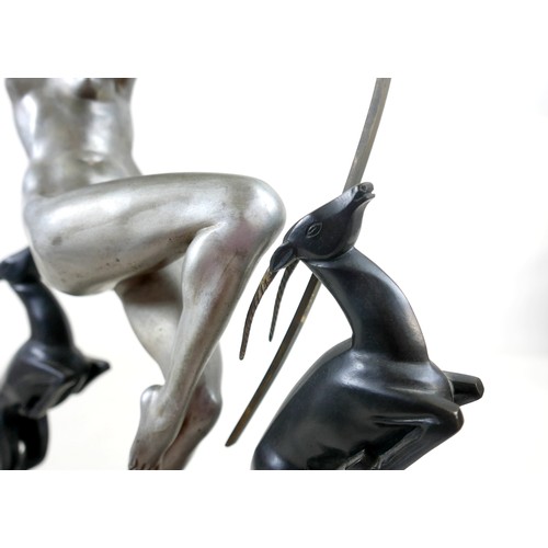 271 - Marcel Andre Bouraine (French, 1886-1948): A large Art Deco bronze, 