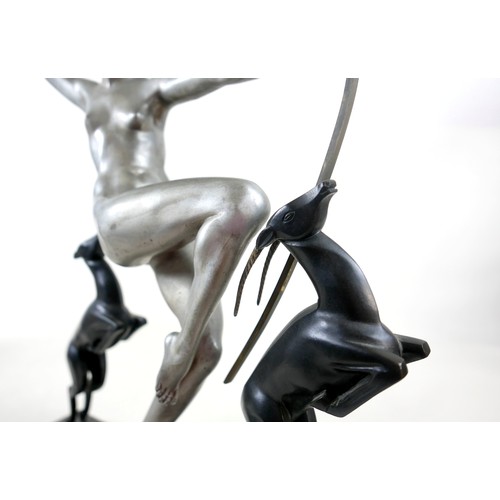 271 - Marcel Andre Bouraine (French, 1886-1948): A large Art Deco bronze, 