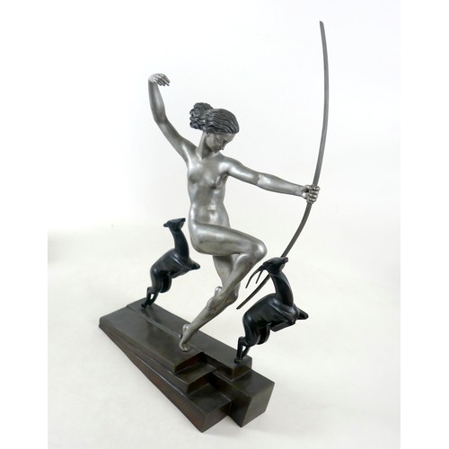 271 - Marcel Andre Bouraine (French, 1886-1948): A large Art Deco bronze, 
