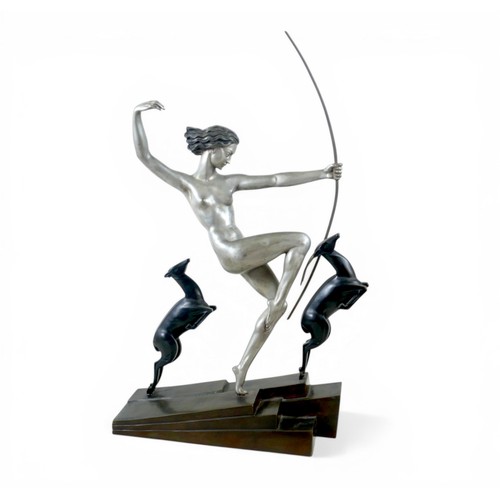 271 - Marcel Andre Bouraine (French, 1886-1948): A large Art Deco bronze, 