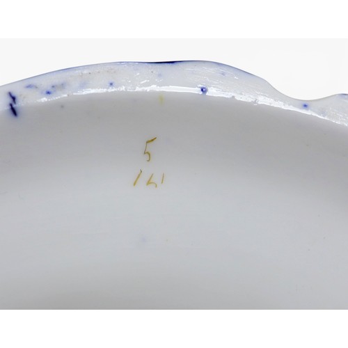 382 - A fine Coalport dessert service, circa 1840, finely painted with botanical specimens, believed to be... 