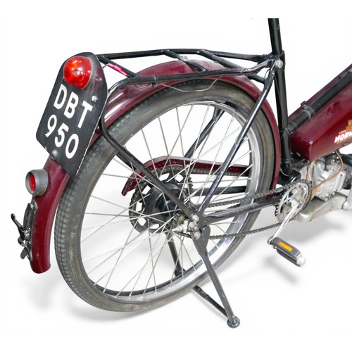 444 - A Vintage 1946 Norman autocycle motorcycle with a Villiers 98cc petrol engine, registration DBT 950,... 