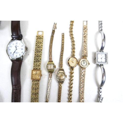28 - A collection of costume jewellery, including thirteen wristwatches, necklaces, a folding pocket knif... 