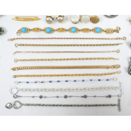 42 - A collection of costume jewellery.(1 bag)