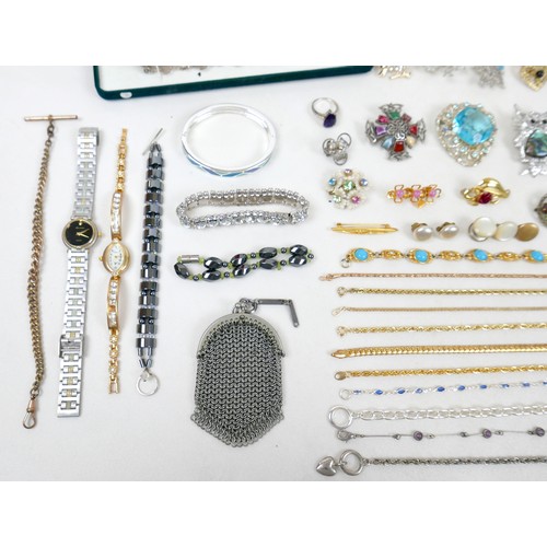 42 - A collection of costume jewellery.(1 bag)