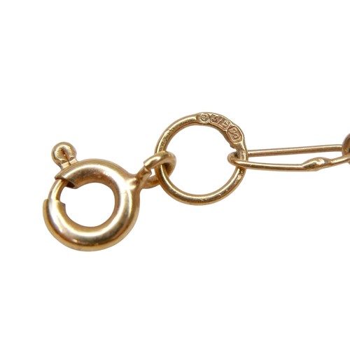 43 - A 9ct gold filigree bracelet, with Maltese cross shaped links, 20cm long, 3.4g.