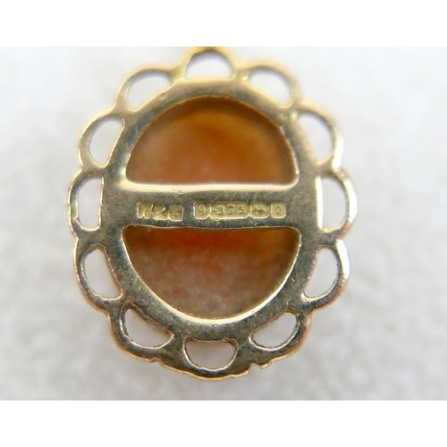 12 - A collection of 9ct yellow gold and gilt metal jewellery including brooches, earrings, a signet ring... 