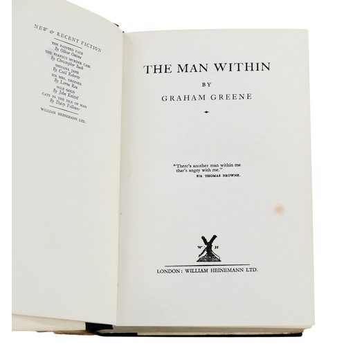 295 - Graham Greene 'The Man Within' first edition, (pub. 1929) cloth bound with dust jacket, 8vo, Greene'... 