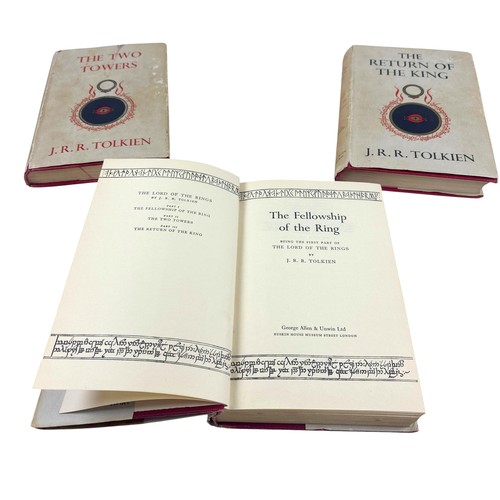 296 - J. R. R. Tolkien (1892-1973): 'The Lord of the Rings', comprising 'The Fellowship of the Ring', 1954... 