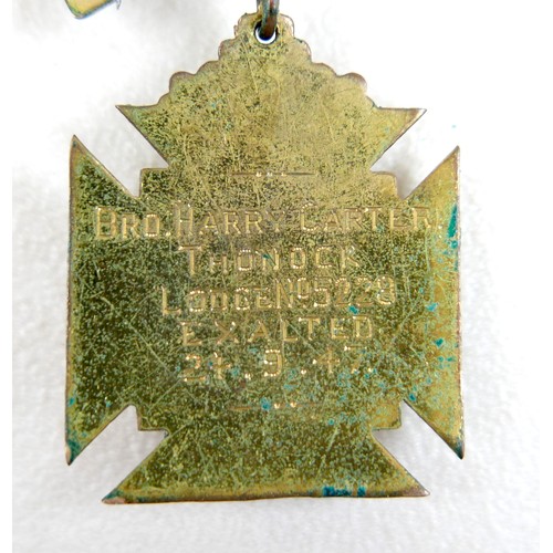 16 - A collection of Masonic medals and silver jewellery, comprising a Royal Antidiluvian Order of Buffal... 