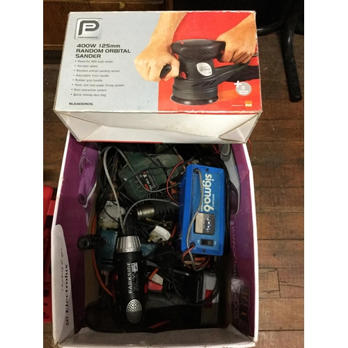 2 - box of tools and sander