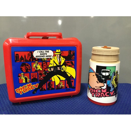 228 - dick tracy lunch box and flask