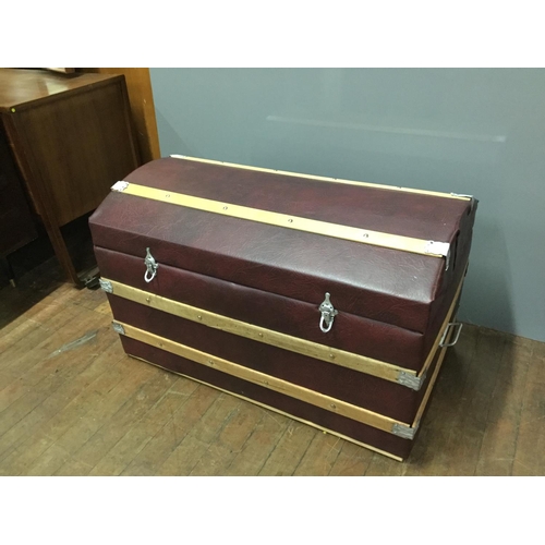 36 - up cycled shipping trunk