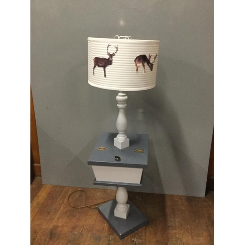 41 - up cycled lamp/table