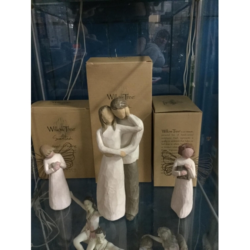 56 - 3 willow tree figurines with boxes