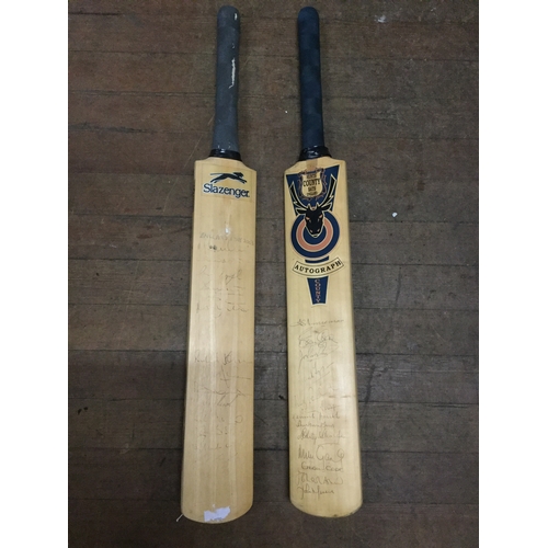 190 - 2 signed cricket bats