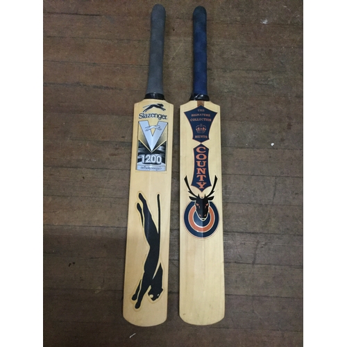 190 - 2 signed cricket bats