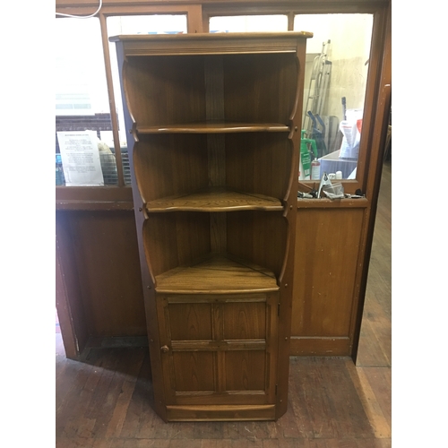 78 - ercol golden dawn corner cabinet
