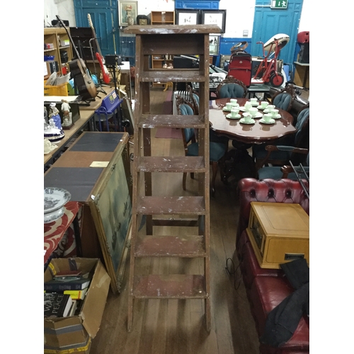 100 - Set of wooden ladders