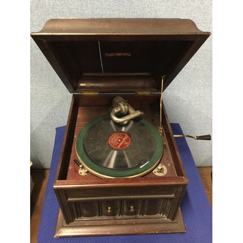 153 - Vintage HMV gramophone (working)