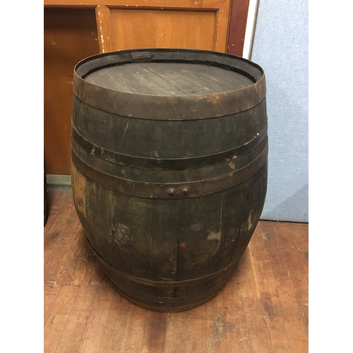 165 - Large oak whisky barrel