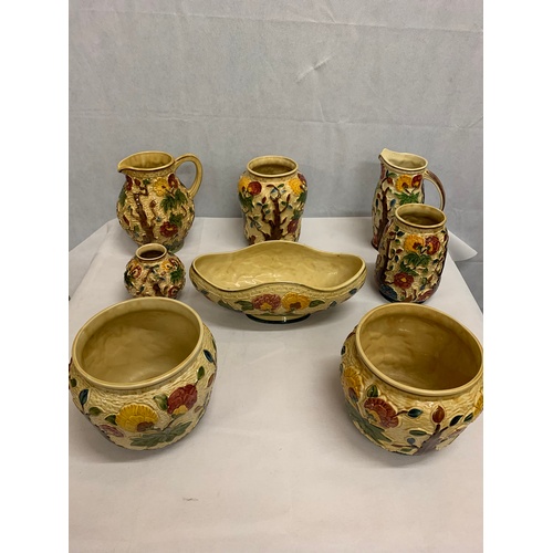 22 - 8 Pieces of H.J. Wood Indian Tree ceramics.