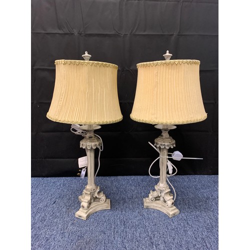 27 - Pair of matching table lamps.