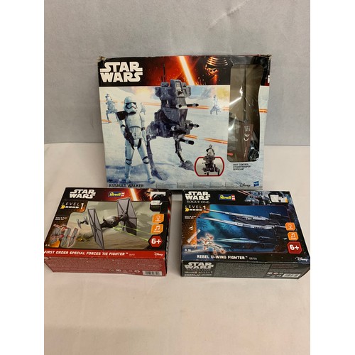 53 - 3 Boxed Star Wars models.