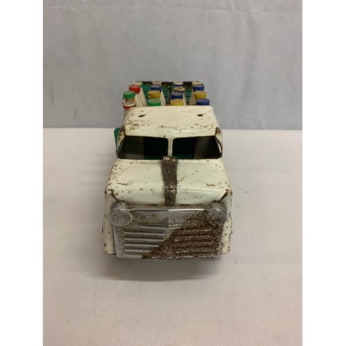 57 - Vintage Triang milk van with bottles. See pics.