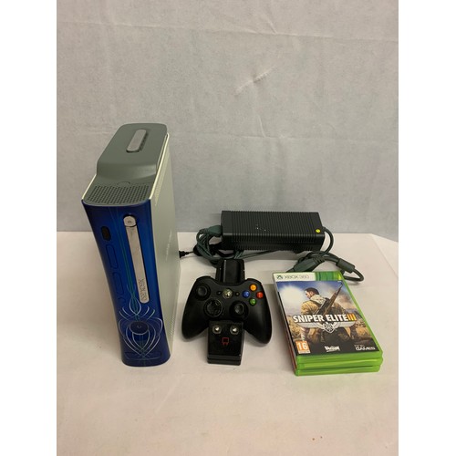 79 - Xbox 360 with controller and game.