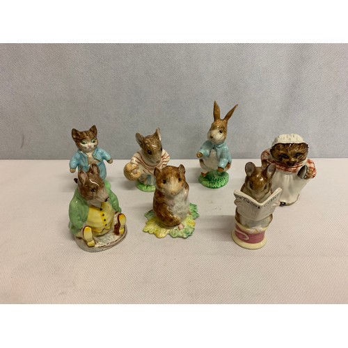 286 - Beswick Beatrix Potter figures to include Peter Rabbit, Timmy Willie etc. 1940's