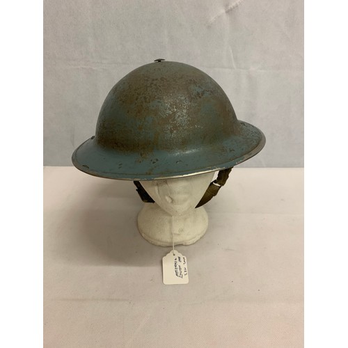 334 - WW2 MK2 RAF Helmet and chinstrap.