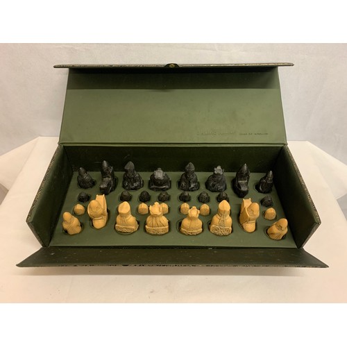 343 - Vintage Carlton product chess set in original box. See pictures.