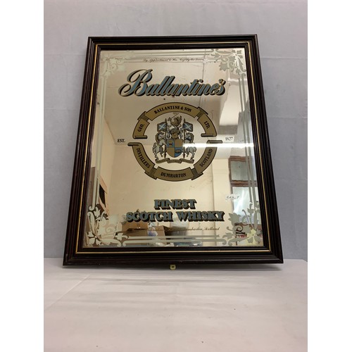 373 - Vintage Ballantines pub mirror.