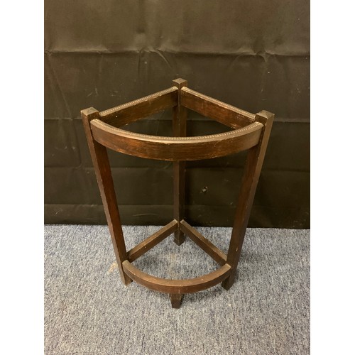 417 - Antique wooden stick stand.