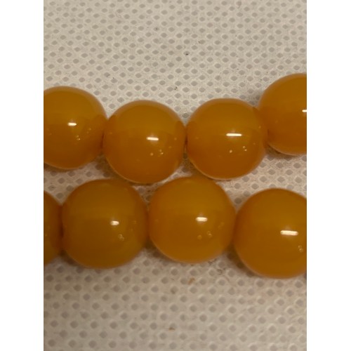 307d - Set of butterscotch, amber/bakelite? prayer beads. See pics