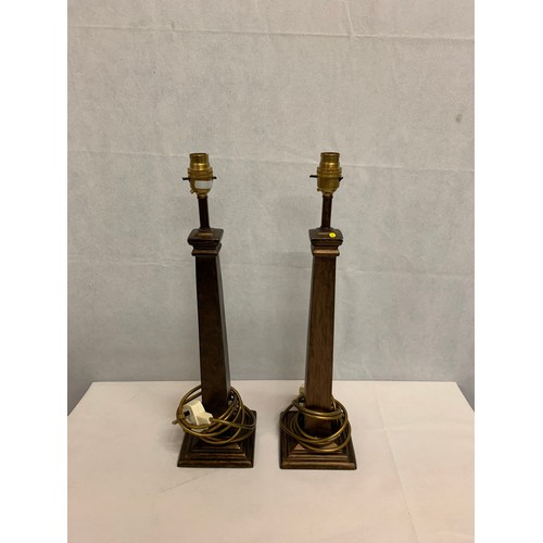 475 - pair of ornate lamp bases