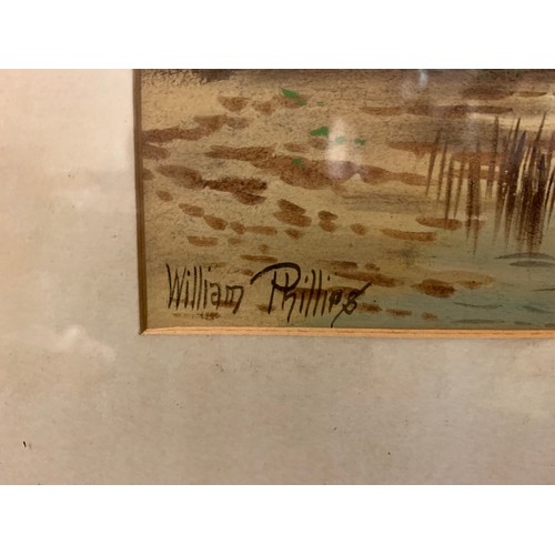 210b - Pair of original signed William Phillips scenic water colours.