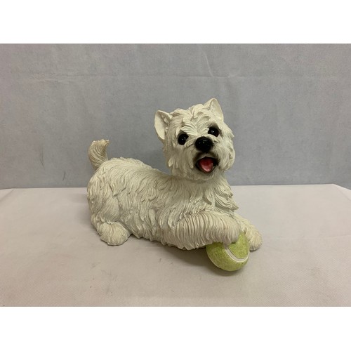 499 - Large plastic West highland Terrier ornament.