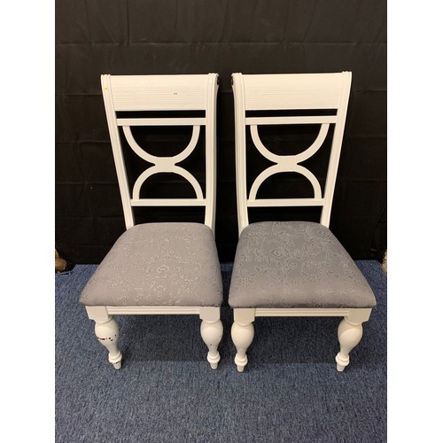 514 - Pair of upcycled dining chairs.