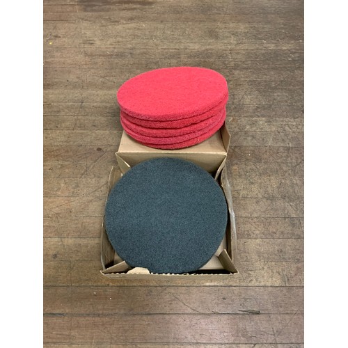 540 - Selection of floor cleaning pads.