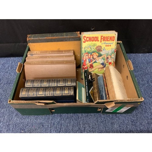 543 - Box of vintage books.