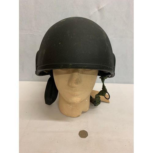 45 - British MK6A helmet dated 2008, size medium.