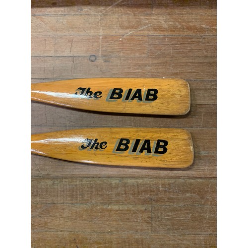 49 - Pair of vintage wooden Oars 