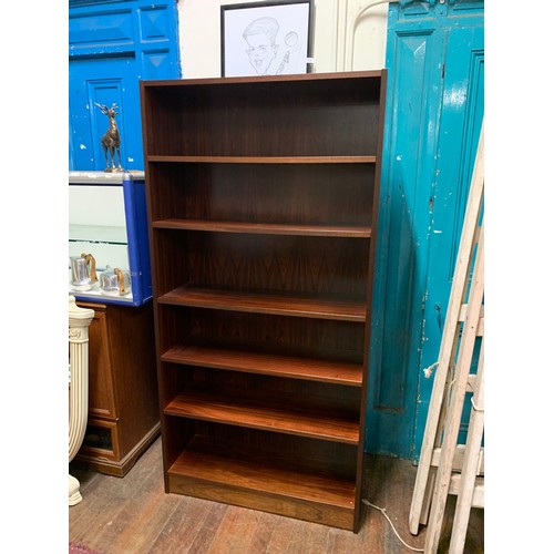 77 - Vintage rosewood bookcase.