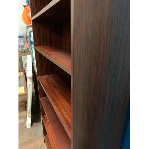 77 - Vintage rosewood bookcase.