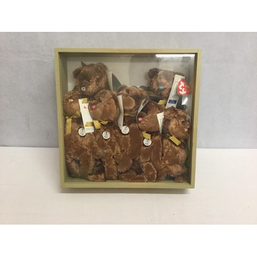 117 - Selection of Fifa World Cup TY teddy bears.