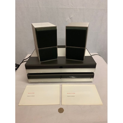 142 - Bang and Olufsen Beocord 5500 cassette player and Beogram CD 5500 along with Beovox CX 50 speakers. ... 