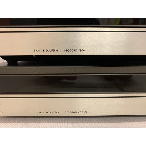 142 - Bang and Olufsen Beocord 5500 cassette player and Beogram CD 5500 along with Beovox CX 50 speakers. ... 